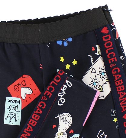 Dolce & Gabbana Leggings - Navy w. Print