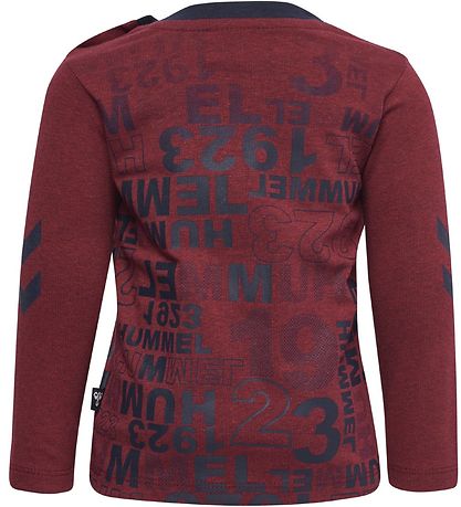 Hummel Blouse - HMLDerrick - Bordeaux w. Print