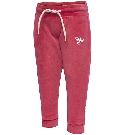 Hummel Byxor - Velour - Mörkrosa