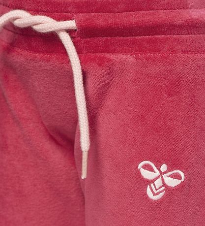 Hummel Byxor - Velour - Mörkrosa
