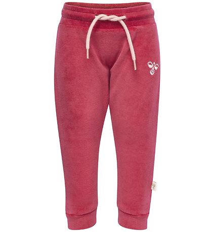 Hummel Byxor - Velour - Mörkrosa