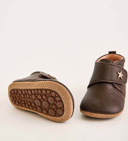 Bisgaard Soft Sole Leather Shoes - Brown w. Star