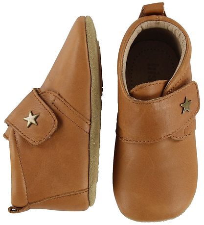 Bisgaard Soft Sole Leather Shoes - Cognac w. Star