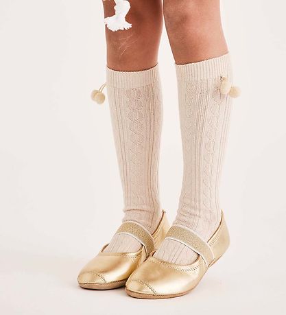 Bisgaard Ballerina Slippers - Gold