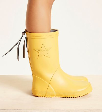 Bisgaard Rubber Boots - Slimfit - Yellow w. Star