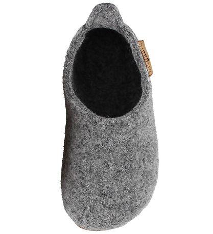 Bisgaard Slippers - Wool - Grey