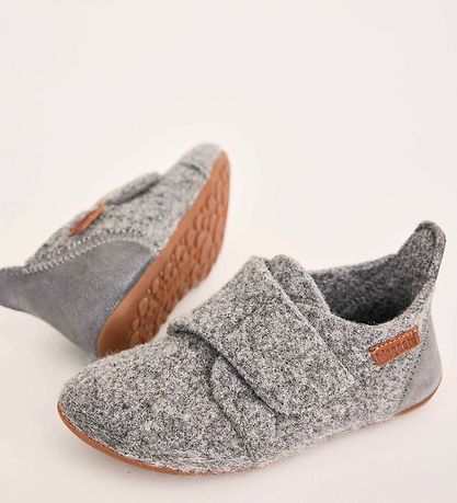 Bisgaard Slippers - Wool - Grey
