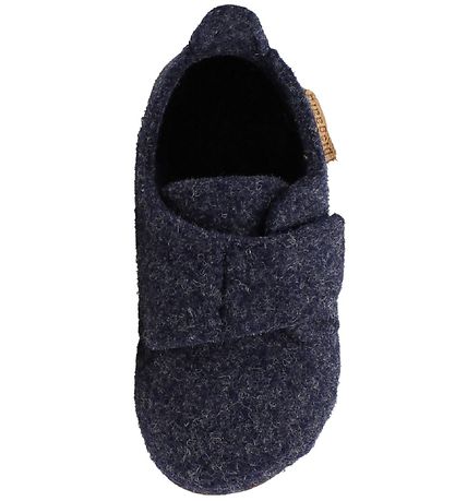 Bisgaard Slippers - Wool - Navy