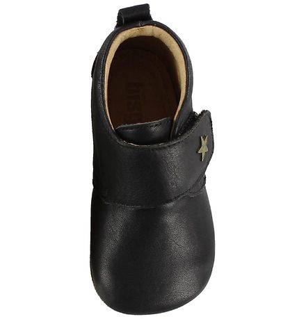 Bisgaard Leder-Krabbelschuhe - Sorte m. Stern