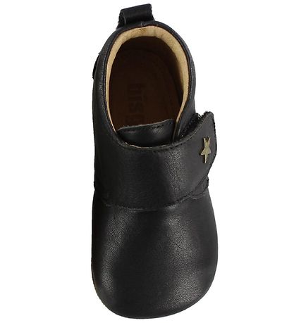 Bisgaard Soft Sole Leather Shoes - Black w. Star