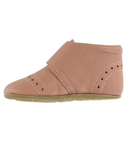 Bisgaard Soft Sole Leather Shoes - Rose w. Pointelle
