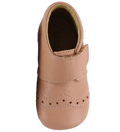 Bisgaard Soft Sole Leather Shoes - Rose w. Pointelle