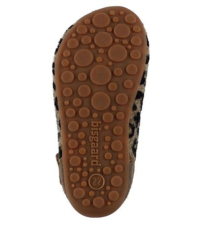Bisgaard Inniskór - Ull - Brúnt Leopard