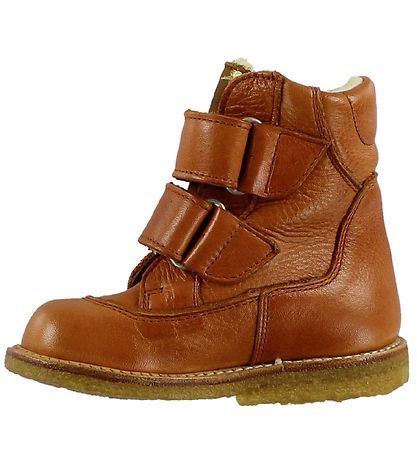 Angulus Winter Boots - Tex - Cognac w. Lining/Velcro