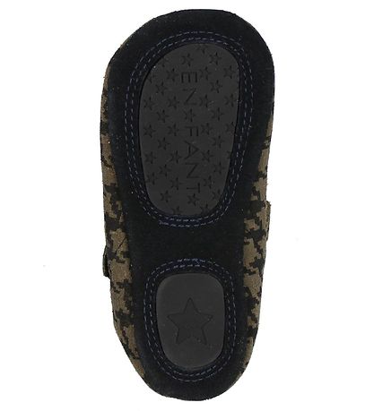 En Fant Ballerina Slippers - Brown/Black Pattern