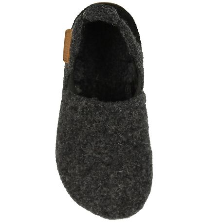 Bisgaard Slippers - Wool - Wool Sailor - Charcoal Grey
