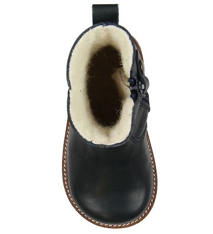 Pom Pom Winter Boots - Navy w. Lining