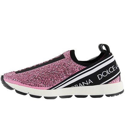 Dolce & Gabbana Strigaskór - Bleikt M. Rhinestone