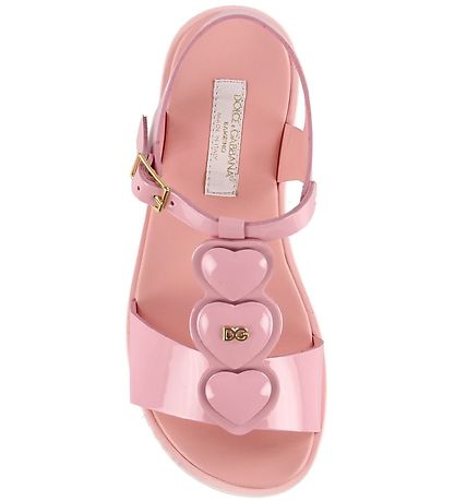 Dolce & Gabbana Sandalar - Bleikt M. Hjörtu