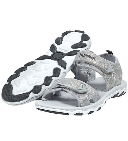 Hummel Sandals - HMLGlitter Jr - Silver w. Glitter