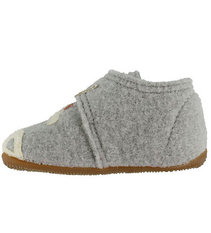 Living Kitzbhel Slippers - Wool. Grey w. Unicorn/Glitter