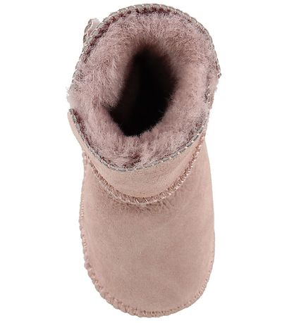En Fant Fårskinnstofflor m. Foder - Rosa