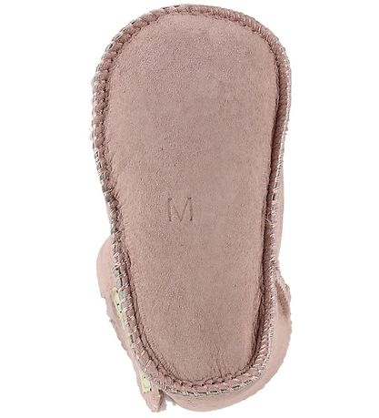 En Fant Fårskinnstofflor m. Foder - Rosa