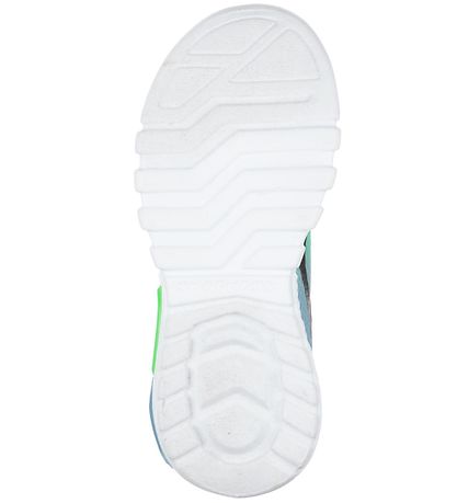 Skechers Skór M. Ljós - Dezlo - Svart/Blár/Skær grænt