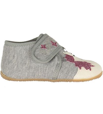 Living Kitzbühel Slippers - Grey Melange w. Rainbow/Unicorn