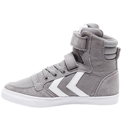 Hummel Kängor - HMLSlimmer Stadil High Jr - Frost Grey