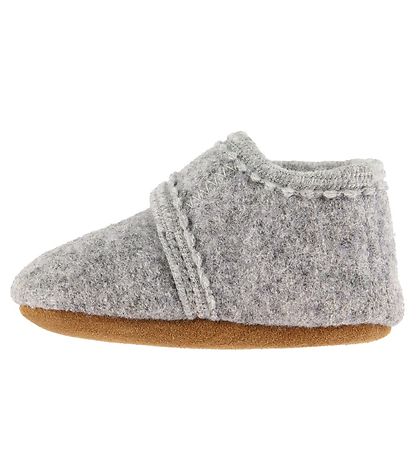 En Fant Slippers - Wool - Grey Melange