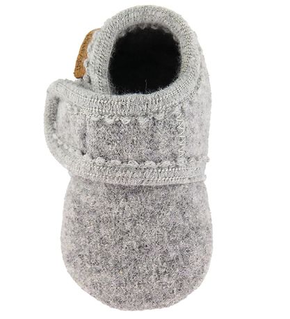 En Fant Slippers - Wool - Grey Melange