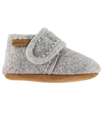 En Fant Slippers - Wool - Grey Melange