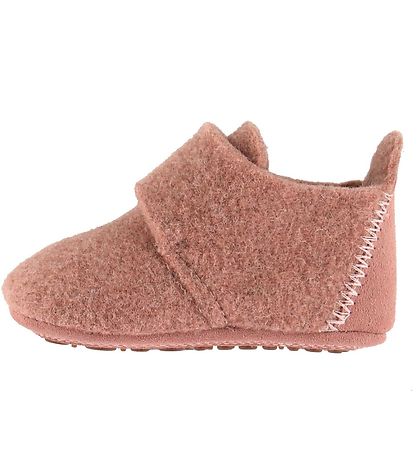 Bisgaard Chaussons - Laine - Rose Cendr