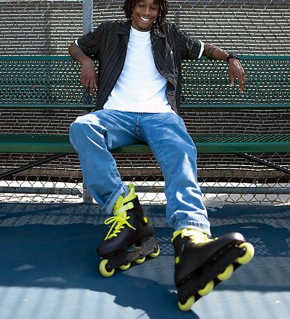 Impala Rollerskates - Lightspeed Inliners - Black/Fluoro - Inlin