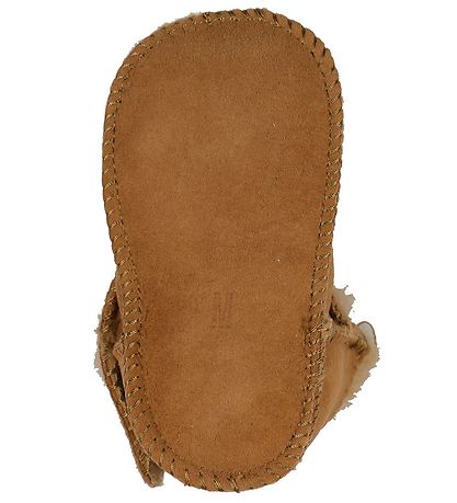 En Fant Fårskinnstofflor m. Foder - Leather Brown
