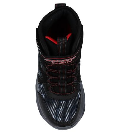 Skechers Stígvél - Twisted Brights - Svart/Rautt M. ljós