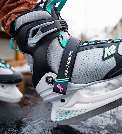K2 Skates - Alexis Ice Pro - Grau/Türkis