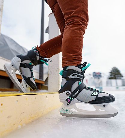 K2 Skates - Alexis Ice Pro - Grau/Türkis