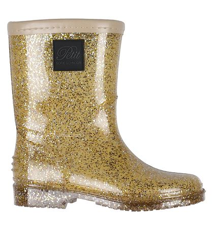 Petit by Sofie Schnoor Rubber Boots w. Lining - Beige w. Glitter