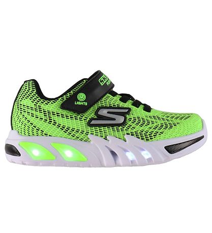 Skechers Shoe w. Light - Flex-Glow Elite - Lime Black