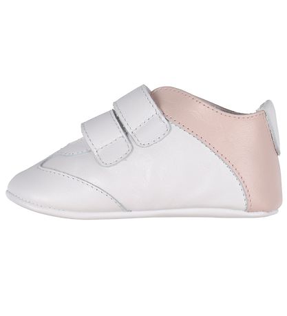 Emporio Armani Soft Sole Leather Shoes - White/Pink