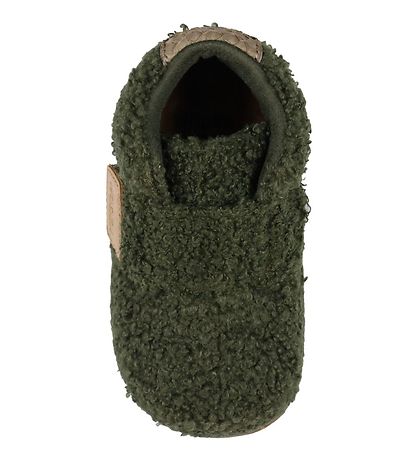 Woden Inniskór - Kim - Teddy - Dark Olive