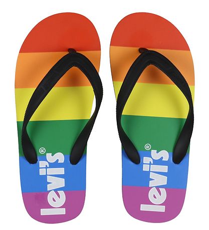 Levis Flipflops - South Beach 2.0 - Black/Rainbow