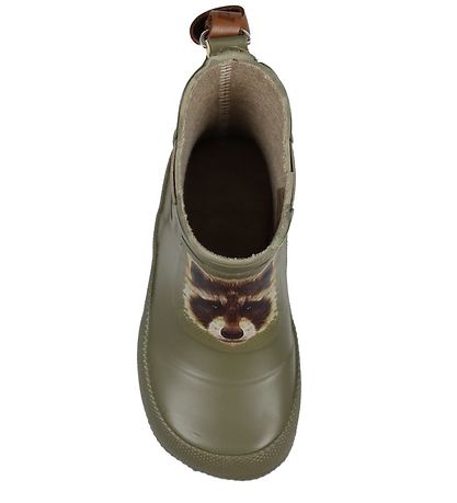 Bisgaard Rubber Boots - Card - Green w. Raccoon