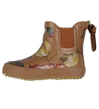 Bisgaard Rubber Boots - Card - Camel Flowers