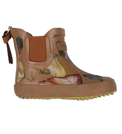 Bisgaard Rubber Boots - Card - Camel Flowers