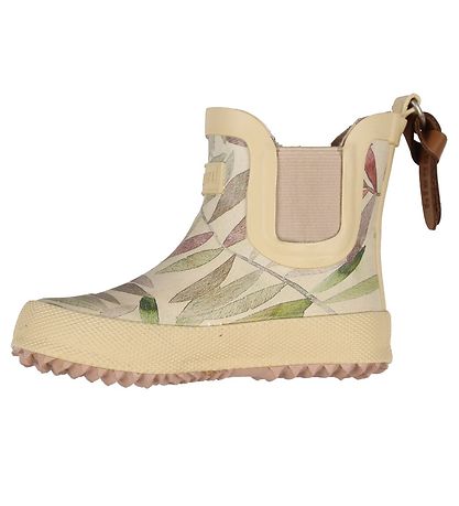 Bisgaard Rubber Boots - Card - Beige Leaves