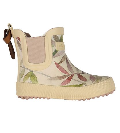 Bisgaard Rubber Boots - Card - Beige Leaves