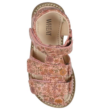 Wheat Sandals - Addison - Rose Sand Flowers